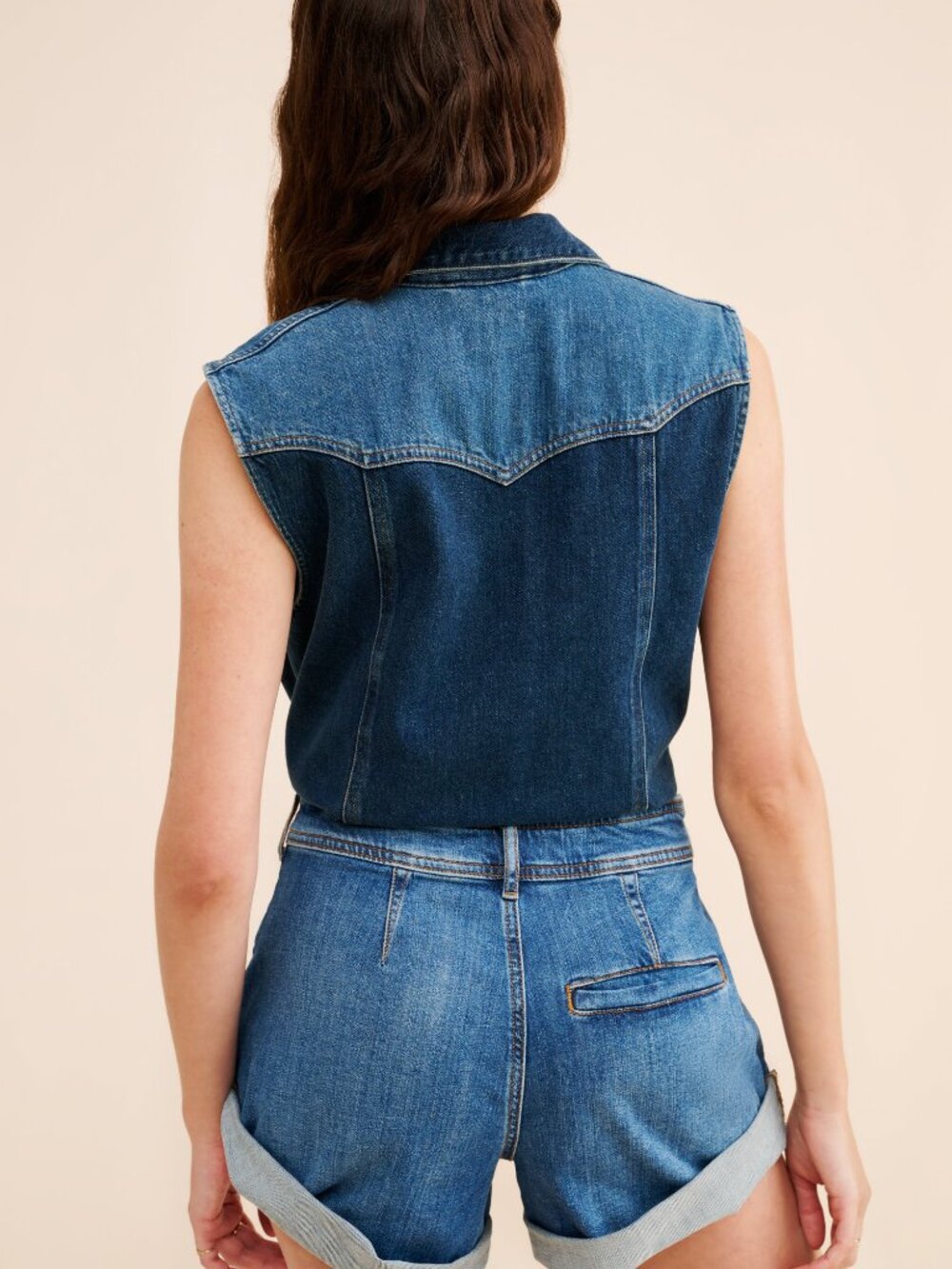 Anthropologie Rolled Denim Shorts